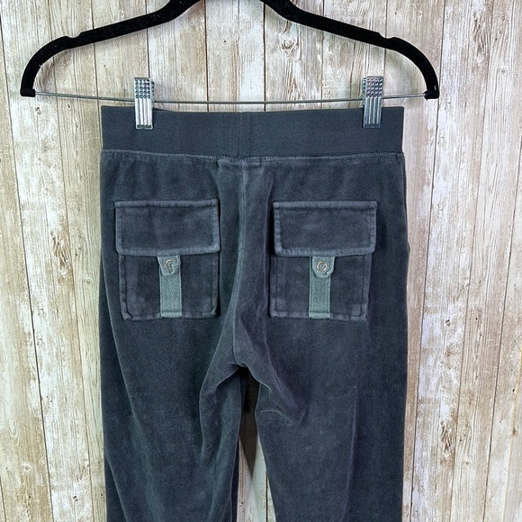 Vintage y2k Juicy Couture Gray Sweatpants with Velour Finish size Xs - Picture 7 of 9